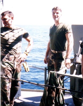 In the middle of the pacific In the USMC