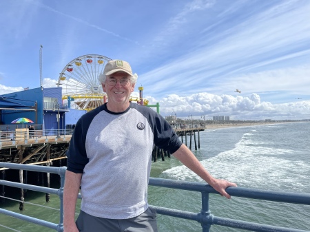 Me at Santa Monica pier, March 5, 2023