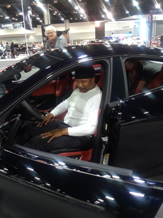 My husband at the car show January 2020