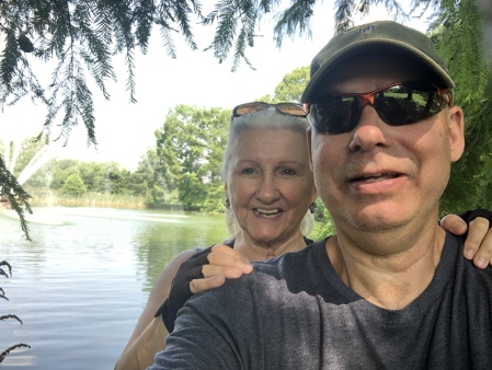 69th birthday ride in Forest Park with hubby