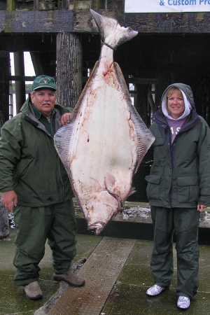 Alaska Fishing, Halibut, 109#