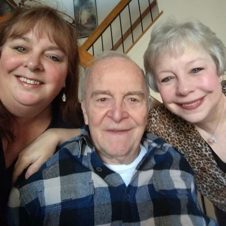 My sister, Dee, my dad and me - 2018