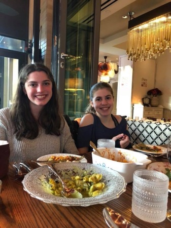 My incredible granddaughters enjoy great food