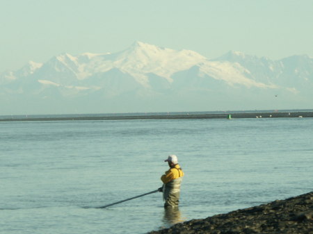 Clifford Johnsen's album, Alaskan dip netting