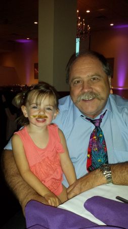 Granddaughter with a Papa 'stache