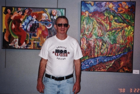 1998 picture of john grek and two of his paint