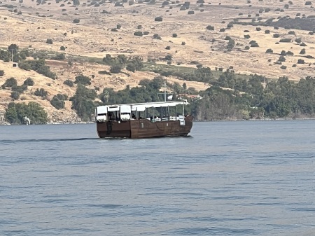 Boating on Lake Galilee, Israel 2022