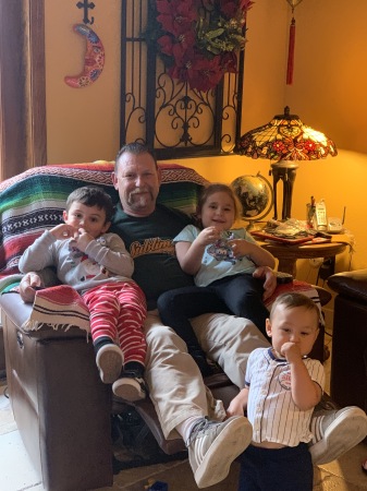 My three youngest grandbabies and I 