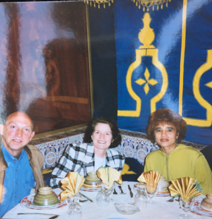 Lunch with friends in Casablanca, Morocco