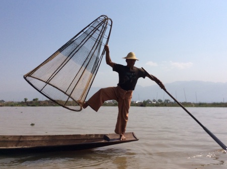 Inle lake, Myanmar February. 2015