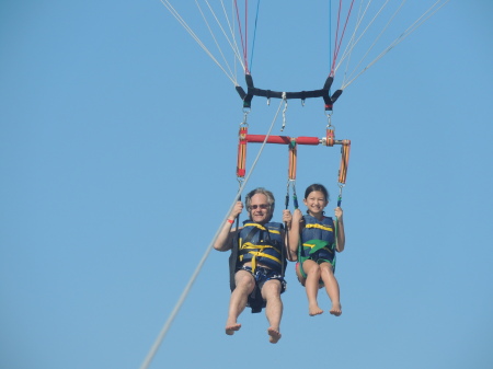 Parasailing Dec. 24, 2013, Christmas Eve.