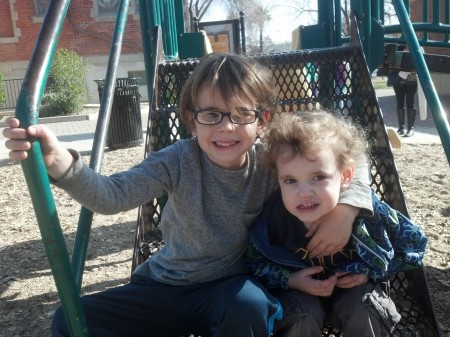 Grandsons Luca and Remy 