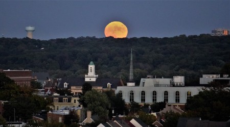 Hunter's Moon over Old Town Alexandria, VA