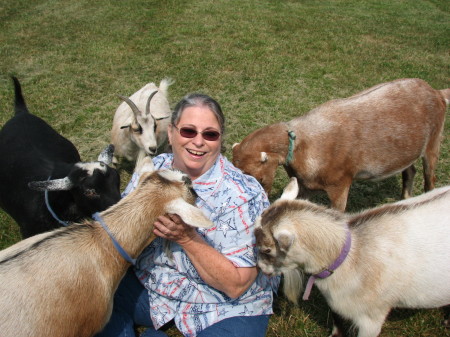 Me and goats... I love them.