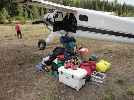 Unloading the Beaver at Quesnel Lake, BC