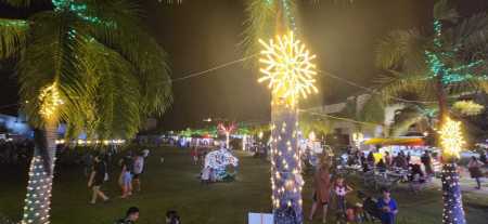 Guam in Xmas lights