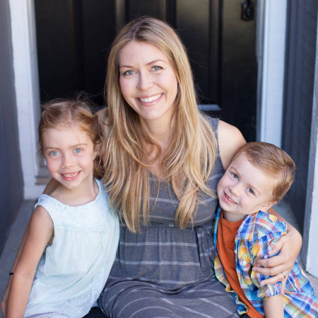 My youngest daughter with two of my grandkids