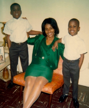 My brother Ronald,(left) my mother and me 1967
