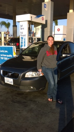 Daughter and her car!