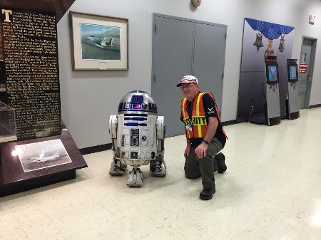 Hanging out with R2D2.