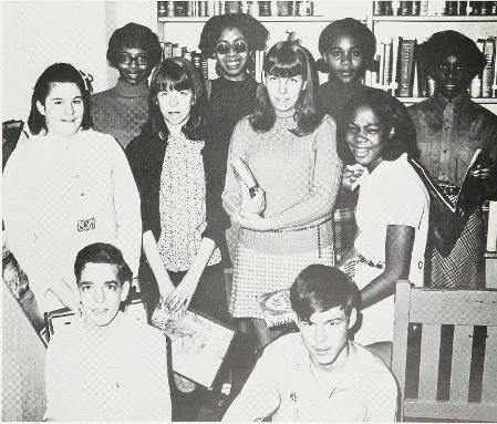 Library volunteers (I am bottom right)