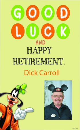 Dick Carroll Retirement Poster