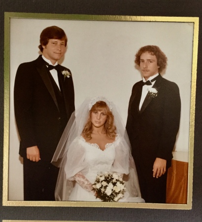 Wedding day posing with my bro’s. June ‘83