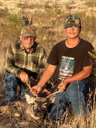 Jack's first deer 2021 with Louie