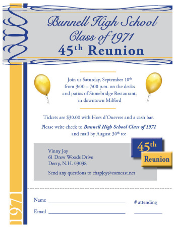 Vincent Joy's album, Bunnell '71 45th Reunion!