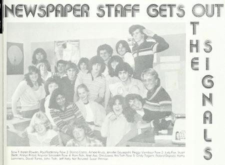 Journalism staff, 1979-80 year
