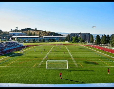 The outdoor track and field at the University 