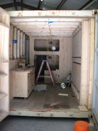 20' Steel Container into Camping Cabin