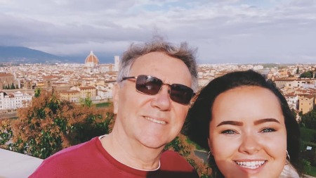 Dad with Elle in Florence, Italy