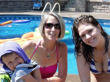 Nana, Caden and grand-daughter Emma.