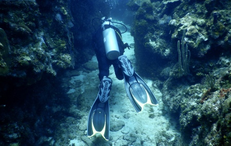 Cavern Diving in Roatan