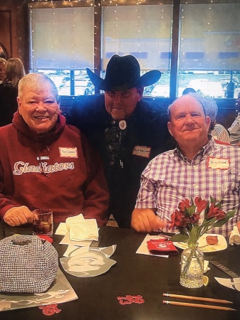 Me with buddies Tim Crocker and Tom Hood.