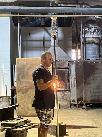 Glass blower on the island of Murano