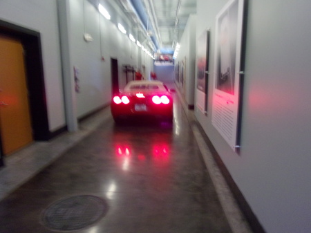 Exiting Corvette Museum After Showing Car