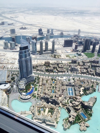 View from  tallest building, Burj Khalifa