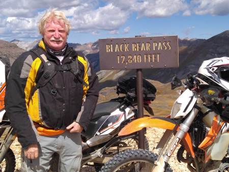 Black Bear Pass 12,840 ft elevation