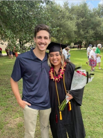 Maddy &Alex on her  College Graduation 2021