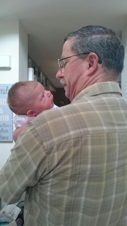 PeePaw and Adilynn, checking each other out.