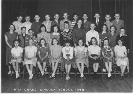 Paul Rudh's album, Lincoln Elementary 6th Grade 1948