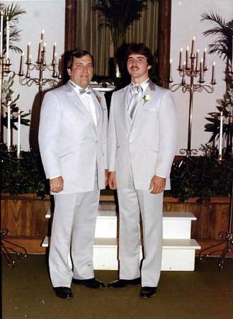 Dad and me at wedding 12/31/1982