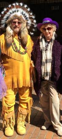 The MardiGras Warrior and his Squaw