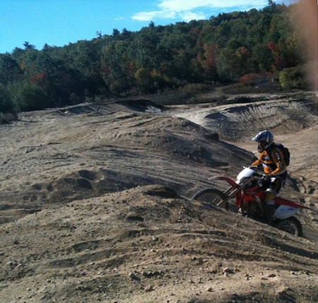 Having fun with my dirt bike