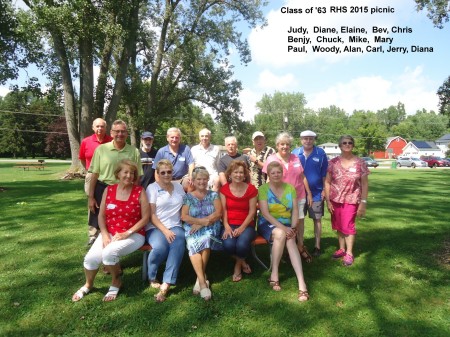 2015 RHS Class of '63 52nd reunion picnic