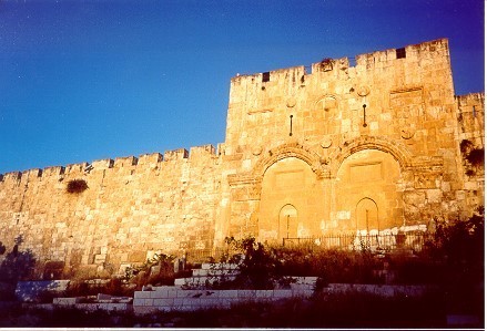 Sunrise On Golden Gate-Old City Jerusalem 2001