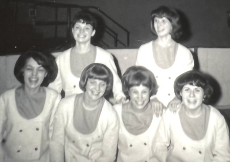 1965, basketball rally squad. 