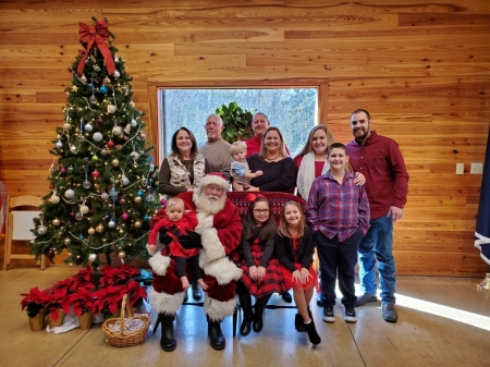 Kids and grandkids at Santa Breakfast 2019